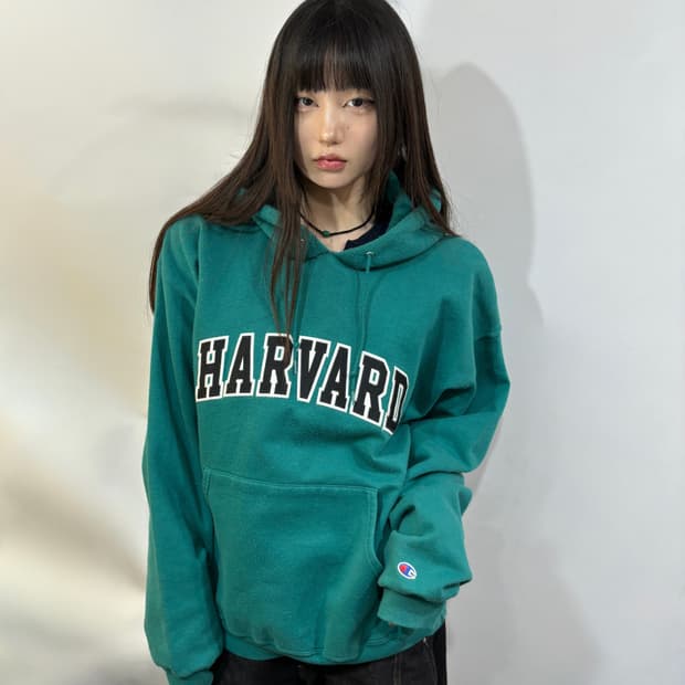 90s CHAMPION  그린 후디