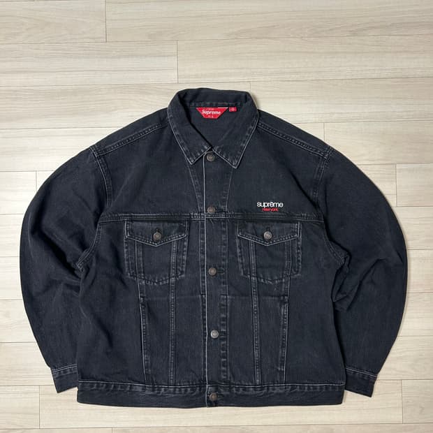 (L) 슈프림 자가드 데님 트러커 자켓-26ss