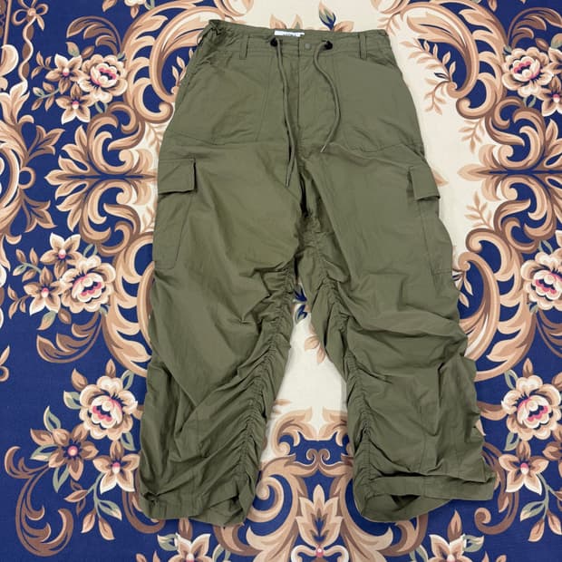 (L)엑스톤즈 XTONZ 우븐 카고셔링팬츠(카키)