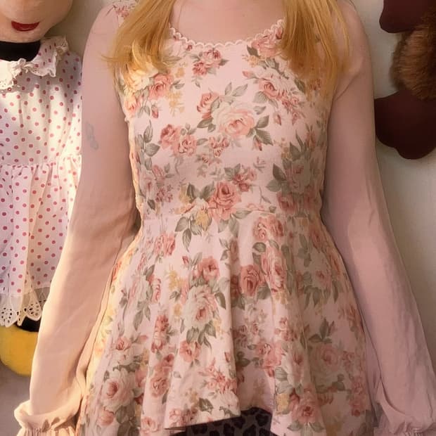 리즈리사 로즈 시스루 블라우스