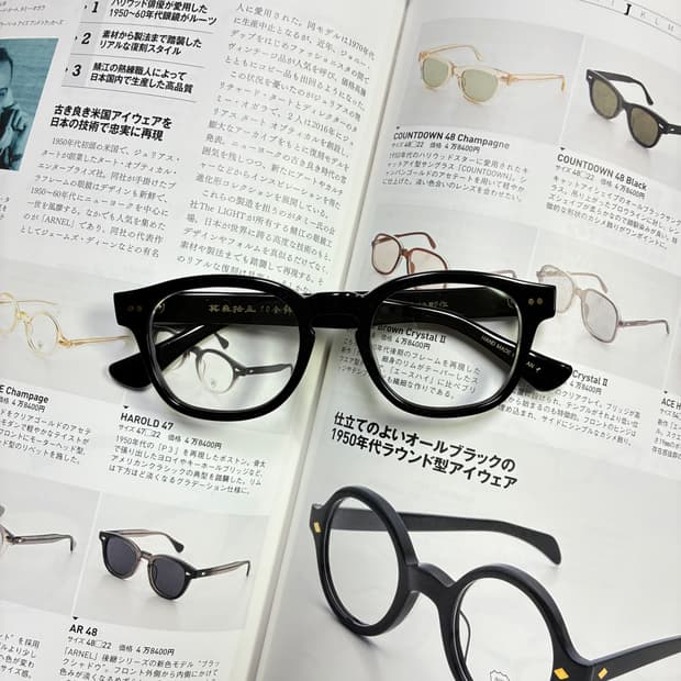 角矢甚治郎作 카도야 진지로 사쿠 셀룰로이드 일본 장인 안경