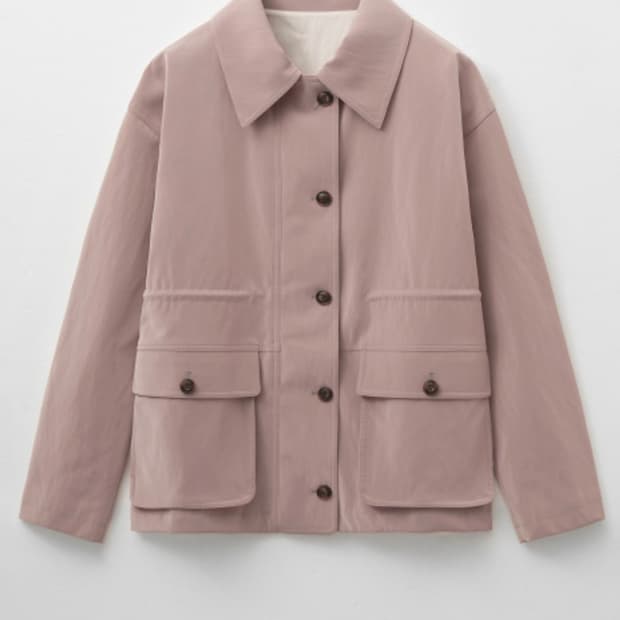 몽돌 워크 하프 자켓 핑크