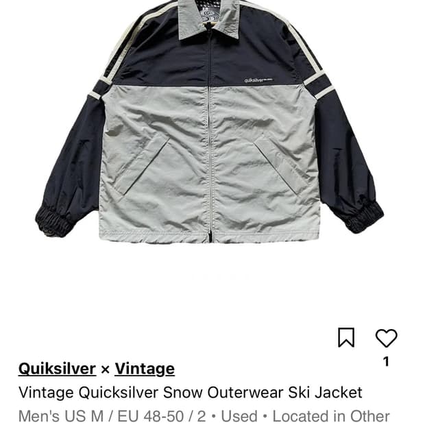 90-00s quiksilver snow jacket