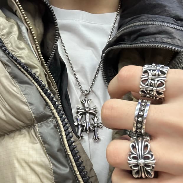 Ne체인 느낌 실버 유화체인 24인치(60cm)