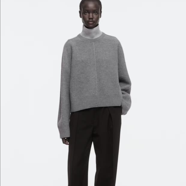 코스(COS) 컬러블럭 레이어드 울 스웨터 니트 L size