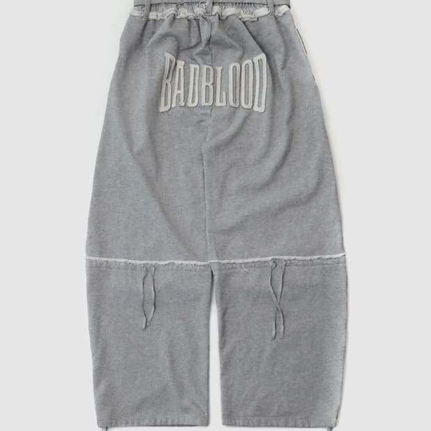 BADBLOOD 배드블러드 로 엣지 컨벡스 조거 - 그레이