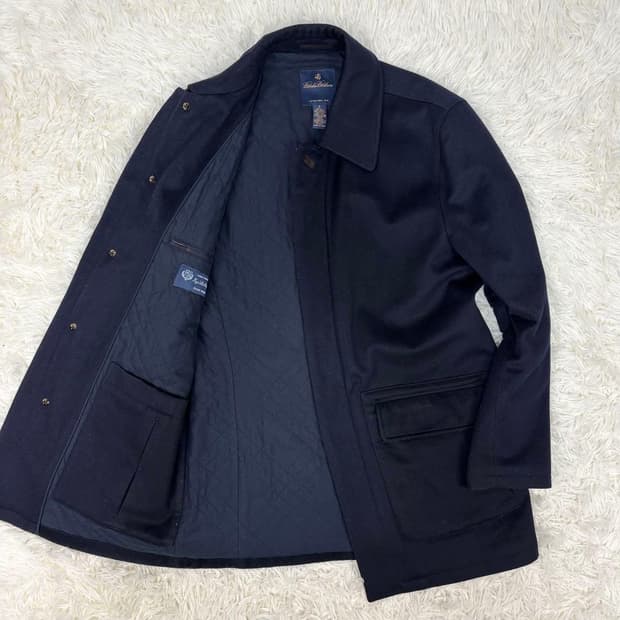 브룩스브라더스×로로피아나 네이비 코트