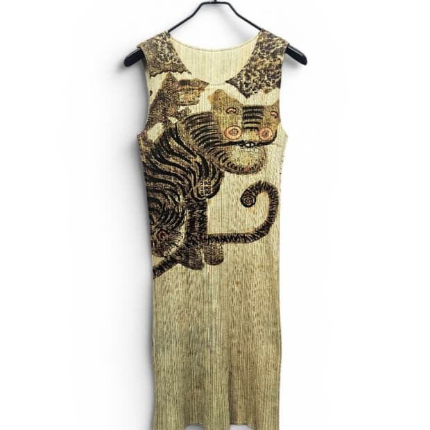 플리츠플리즈 Tiger Cat Korean Folk Art Minwa