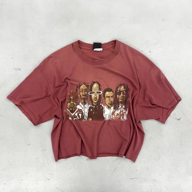 KORN 콘 90s 썬 페이드 빈티지 밴드티 락티 반팔 티셔츠