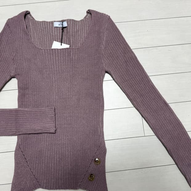 애즈온 square twim knit 