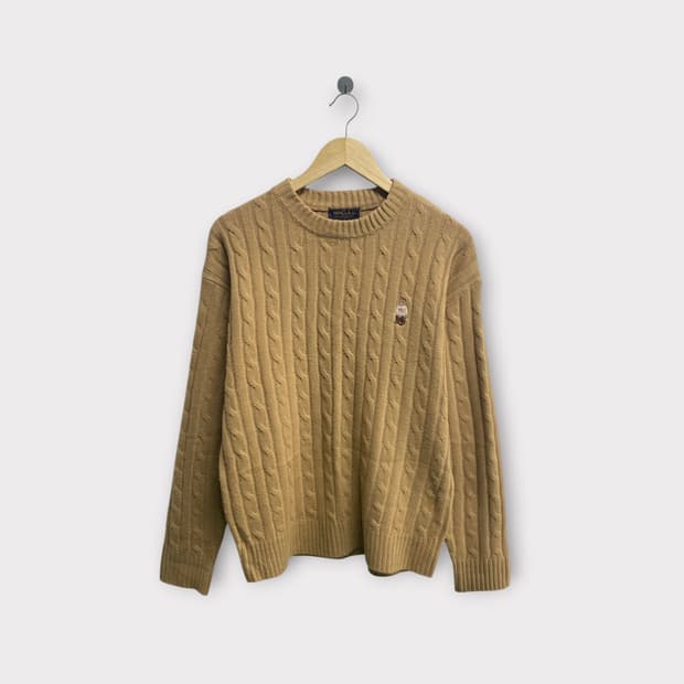 후아유 WHO.A.U 케이블 니트 스웨터 M