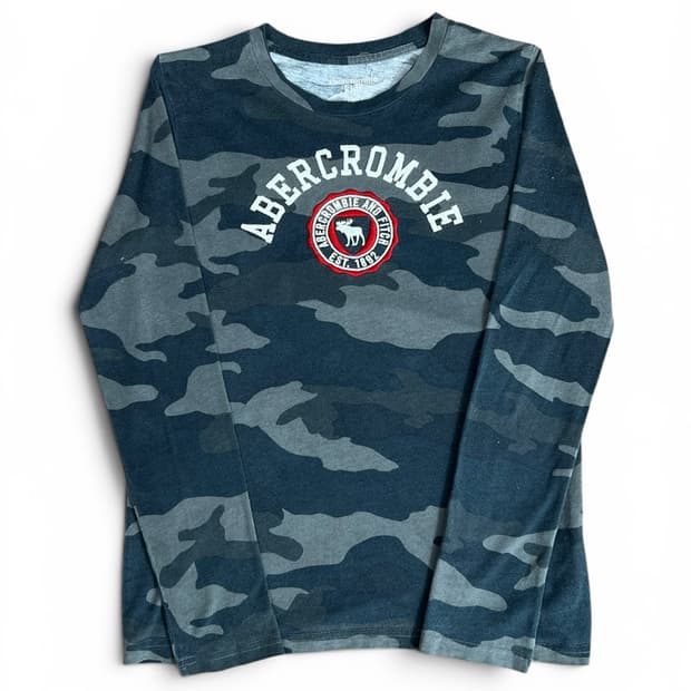 아베크롬비 Abercrombie 롱슬리브 카모