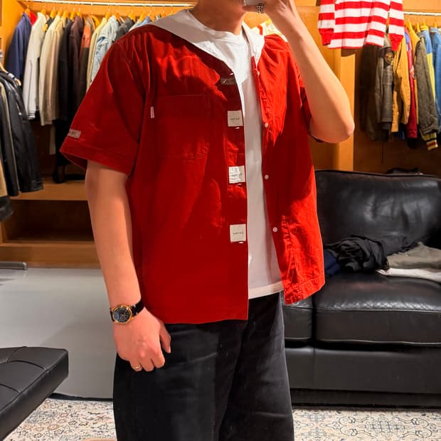 재팬 핑크하우스 칼헬무트 코튼 반팔 셔츠 XL