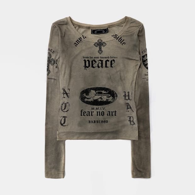 PEACE NOT WAR 루즈핏 티 (새상품)