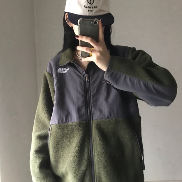 노페 카키 후리스