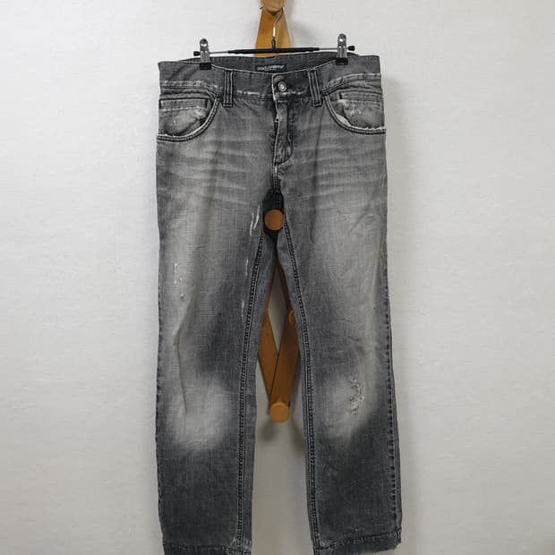 [48/정품] 돌체앤가바나 백플레이트 워싱진