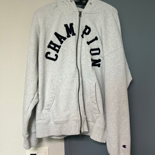 챔피온 아치 로고 루즈핏 후드 집업 L