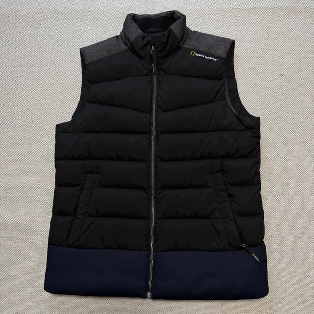 내셔널지오그래픽 패딩 조끼