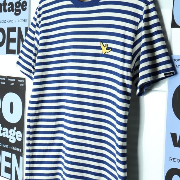 (S-M) 마크곤잘레스 반팔 티셔츠 단가라 블루 시티보이-7AFF