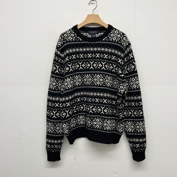 브룩스브라더스 페어아일 노르딕 패턴 니트