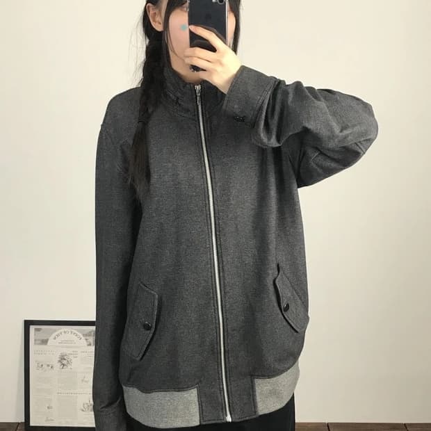 Christian Orani Gray Zip Jacket