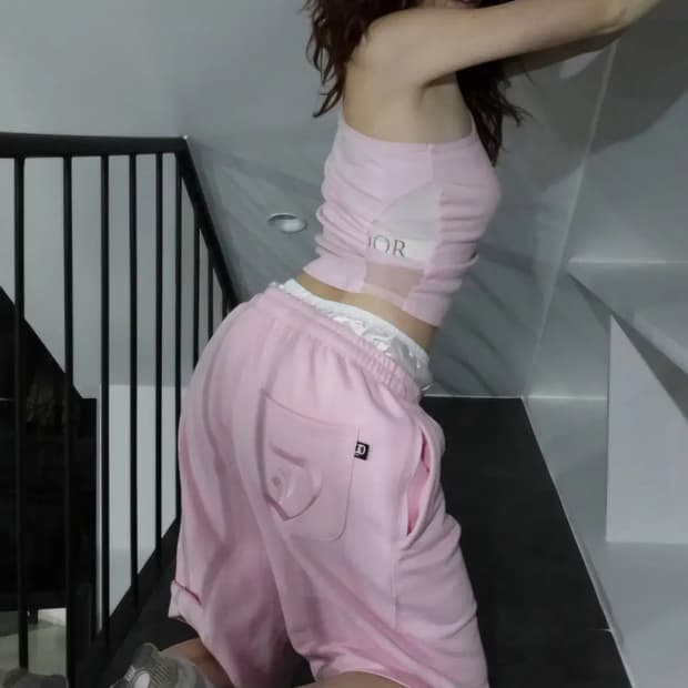 오도어 몰리 버뮤다 2사이즈 핑크