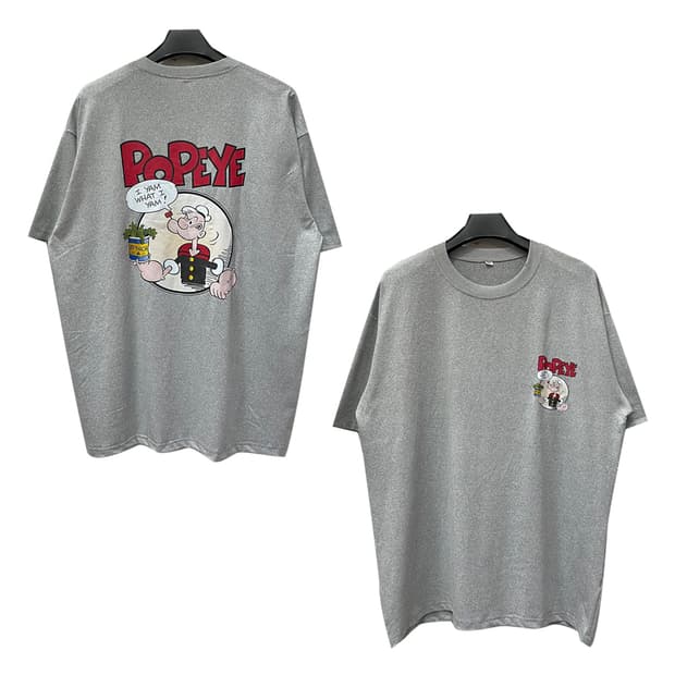 VTG 뽀빠이 스판덱 반팔티 3XL