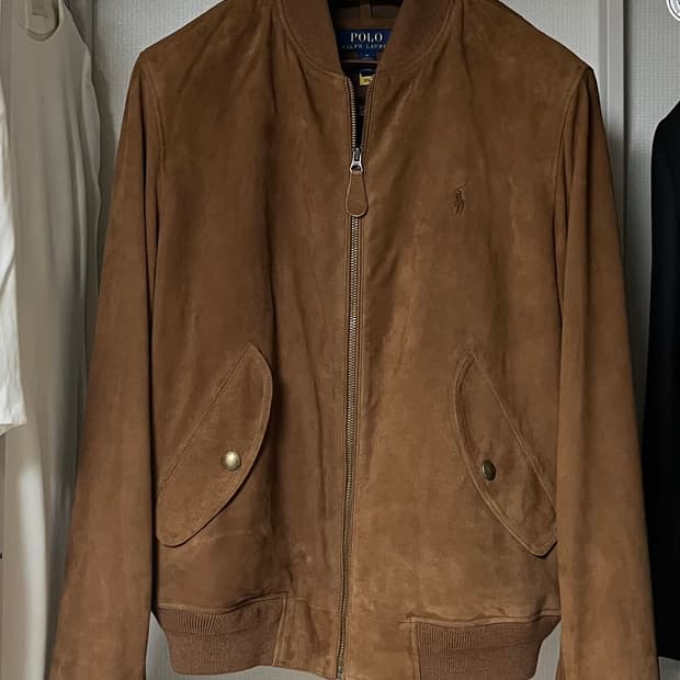 폴로 랄프로렌 스웨이드 플라이트 재킷