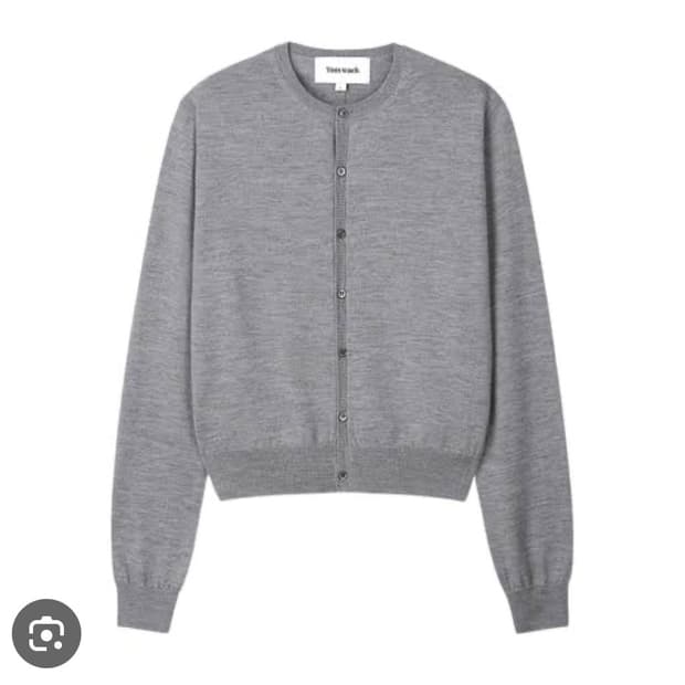토니웩 슈퍼파인 메리노울가디건 그레이 L