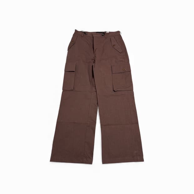 블루선플라워 바이오 워싱 나일론 스트링 세미 와이드 카고 팬츠 M