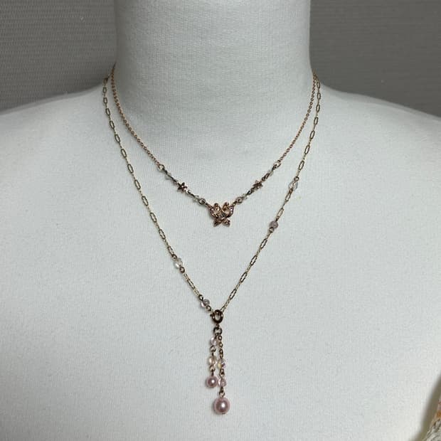 🦋 Anna Sui 버터플라이 레이어드 네크리스