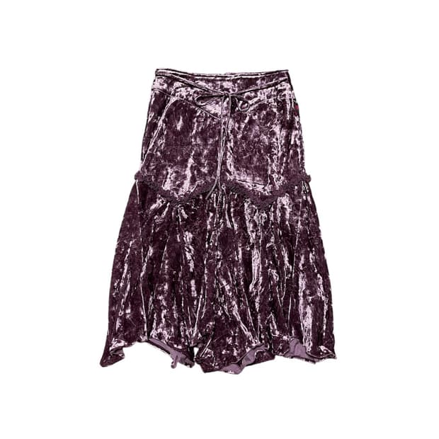 오즈온 벨벳 고스 미디 스커트