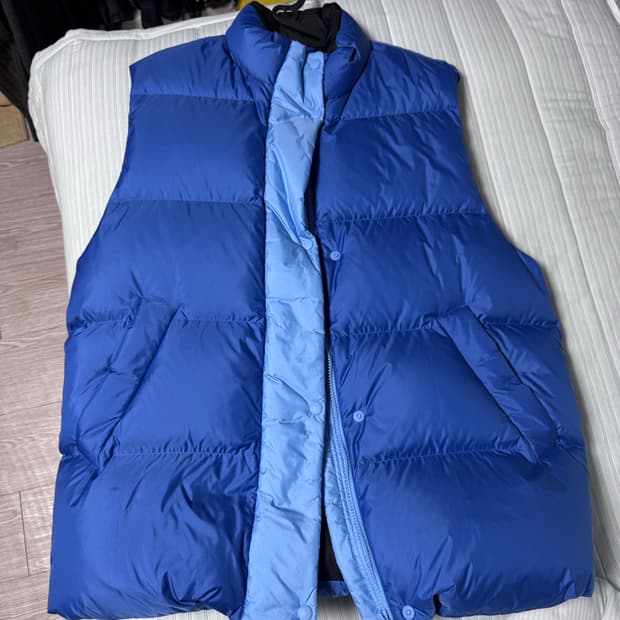 [L] 마르니X유니클로 패딩베스트 블루