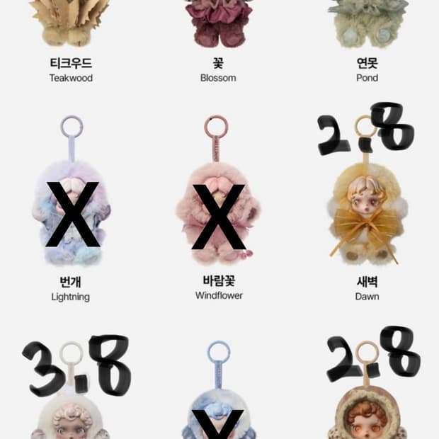 [정품] 팝마트 스컬판다 빛의정원 비닐 미개봉