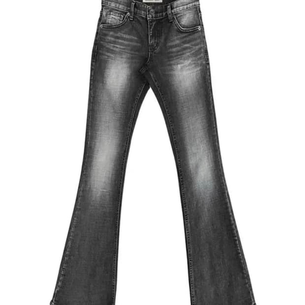 보헤미안서울 보헴서 그레이 데님 부츠컷 진