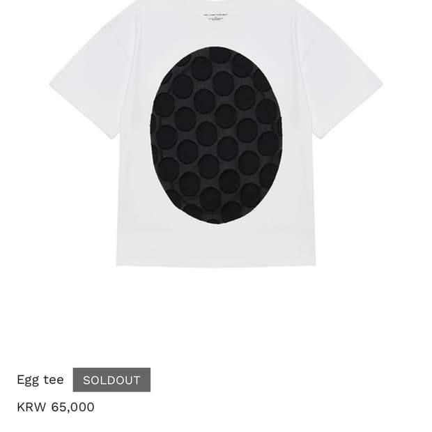 Selvage project 1/100 egg t-sh