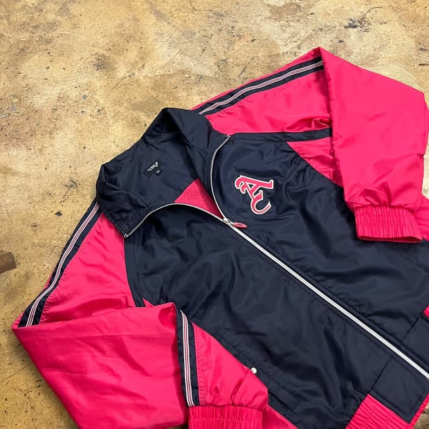 아식스 핑크 네이비 바람막이 95
