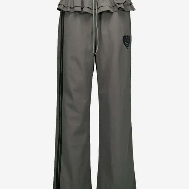 setupexe FRILL SPORTY PANTS / KHAKI