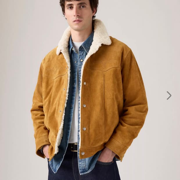 리바이스 웨스턴 스웨이드 쉐르파 자켓