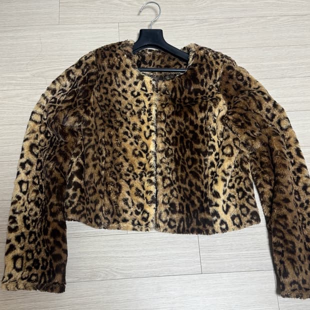 머큐리듀오 빈티지 호피 퍼 자켓