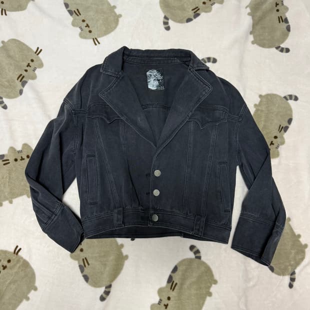 PUNK RAVE 박쥐데님자켓 블랙