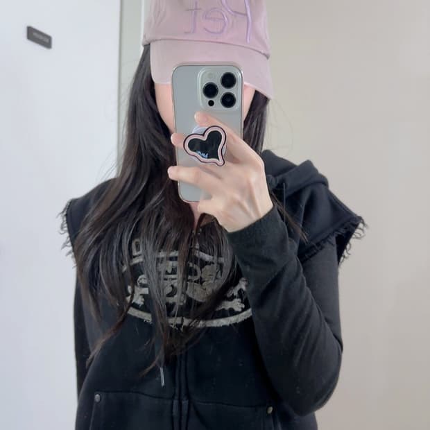 더콜디스트모먼트 모자 캡 핑크