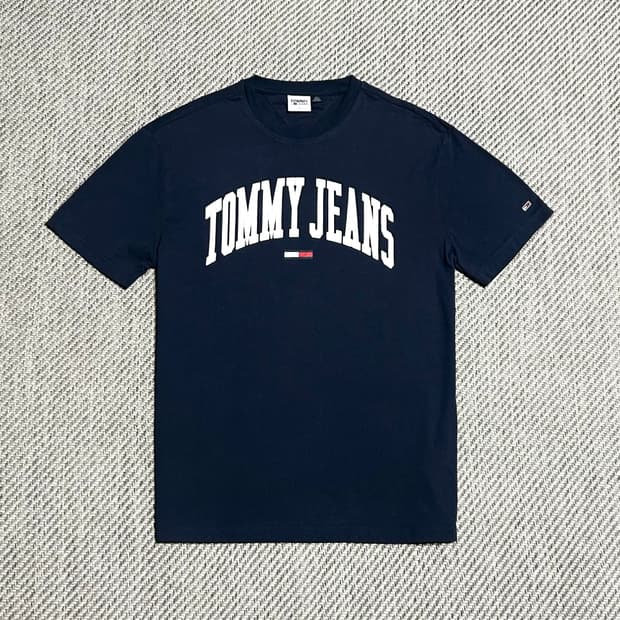 [S] Tommy 타미진스 네이비 라운드 반팔티
