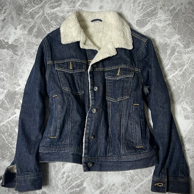 fur denim jacket