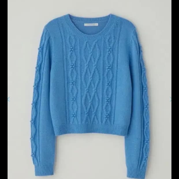 타낫 버블 케이블 니트