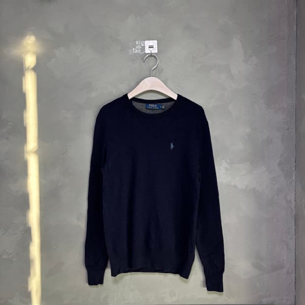 폴로 랄프로렌 메리노 울 니트 네이비