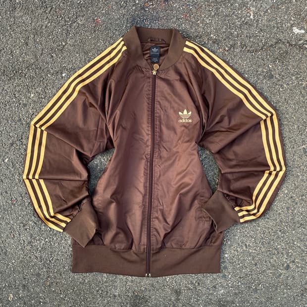 00s 아디다스 대대장 두쫀쿠 브라운 바람막이 올드스쿨 트랙자켓 L