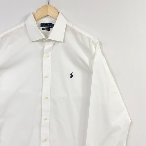 XL 폴로 화이트 셔츠