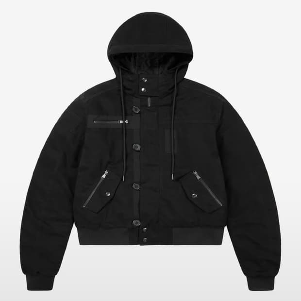 아캄 aakam 버튼 플라켓 코튼 ma-1 블랙 사이즈 1