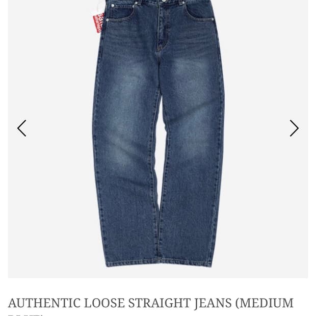 사파리스팟  AUTHENTIC LOOSE STRAIGHT JEANS (M